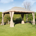 TELO DI RICAMBIO PER GAZEBO ROMA 3X4 MT COPERTURA PANNA COPERTURA AVORIO