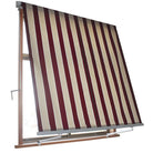 TENDA DA SOLE MILOS AVVOLGIBILE A CADUTA CON BRACCIA 3 X 2,45 H BEIGE E BORDEAUX