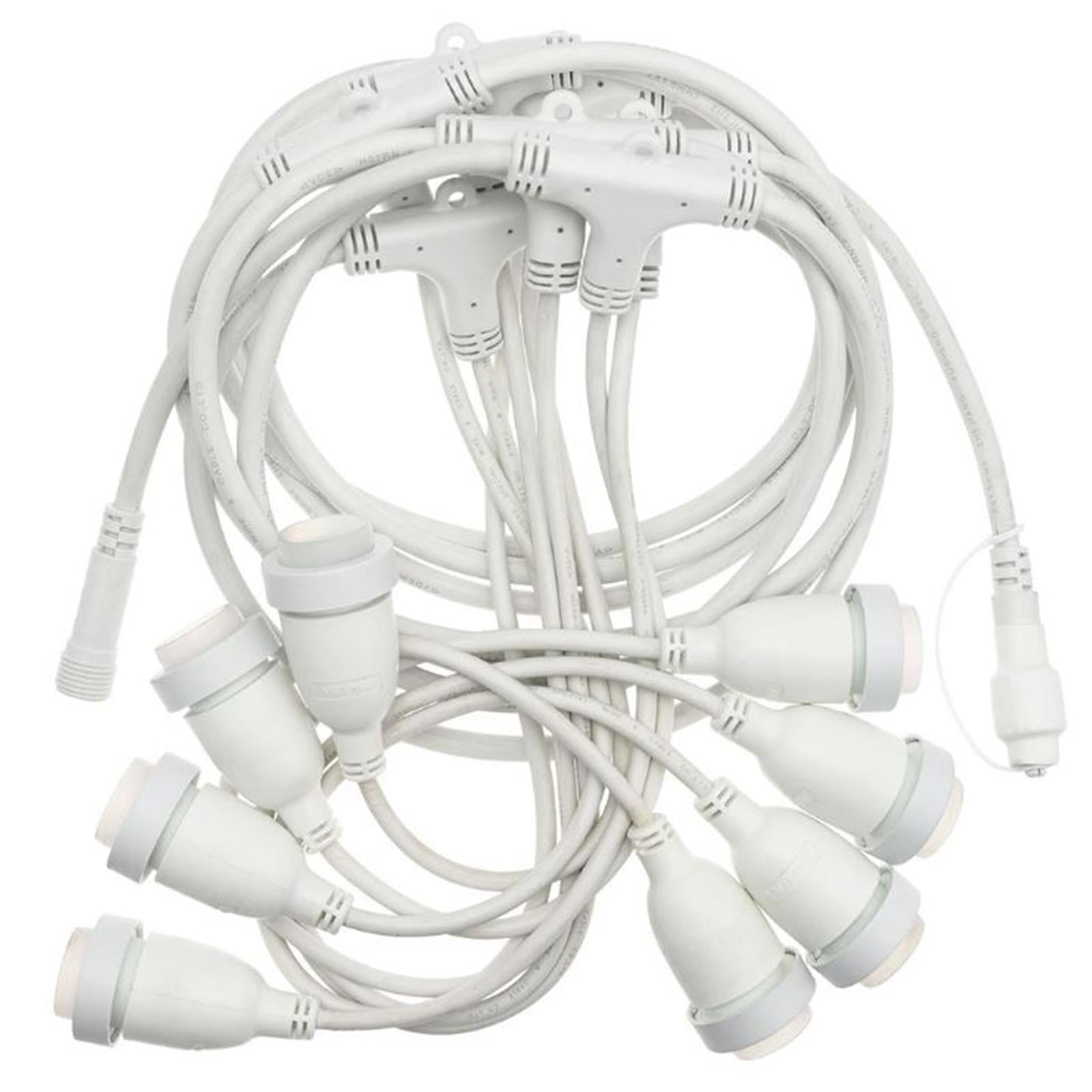 CAVO PORTALAMPADA BIANCO CATENA PROLUNGABILE 5 MT X H 70 CM DA ESTERNO