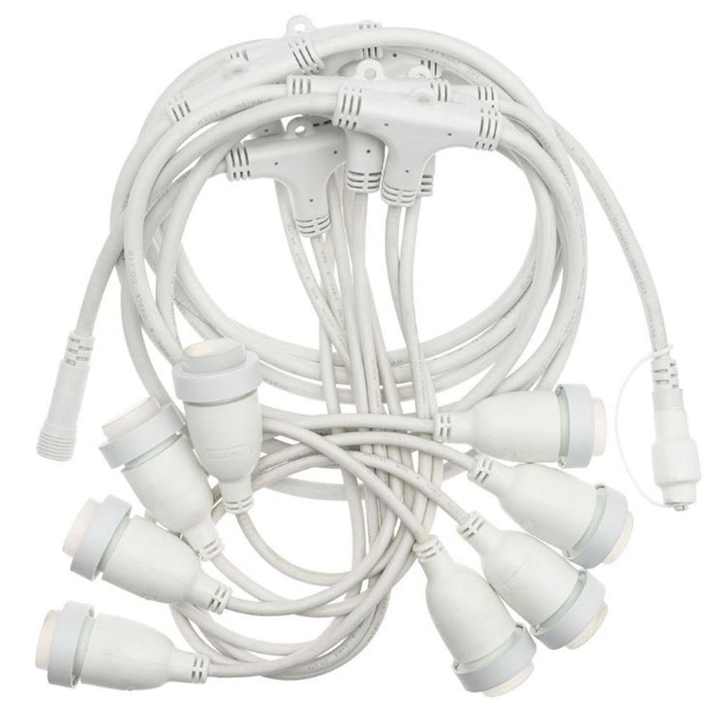CAVO PORTALAMPADA BIANCO CATENA PROLUNGABILE 5 MT X H 70 CM DA ESTERNO