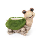 PORTAVASO VASO TARTARUGA ANIMALE IN CERAMICA DA GIARDINO DECORAZIONE VERANDA