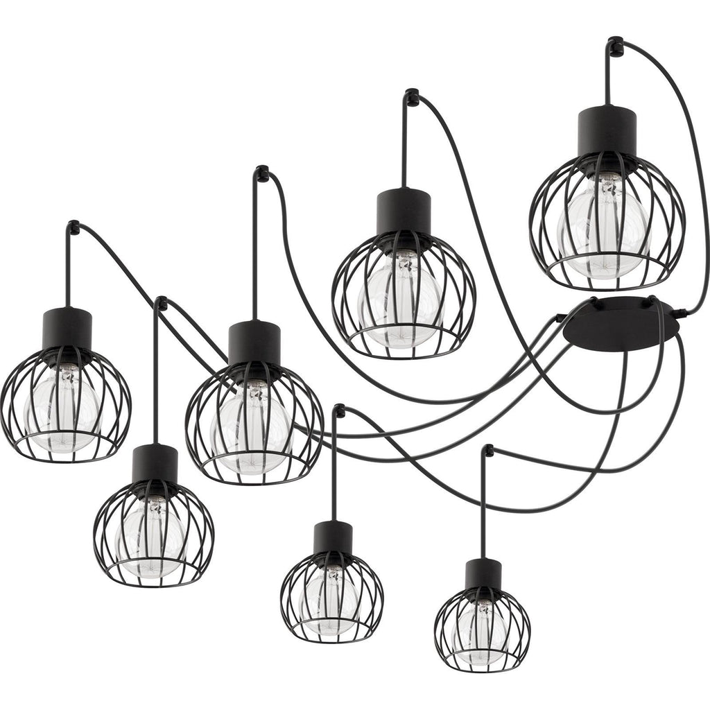 Lampadario sora lampada da soffitto pendente nero stile industriale plafoniera soggiorno