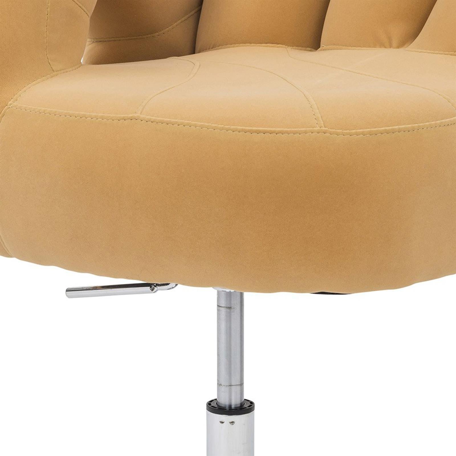 POLTRONA IMBOTTITA HAND BEIGE PER SOGGIORNO BAGNO CAMERA DA LETTO UFFICIO IN MICROFIBRA