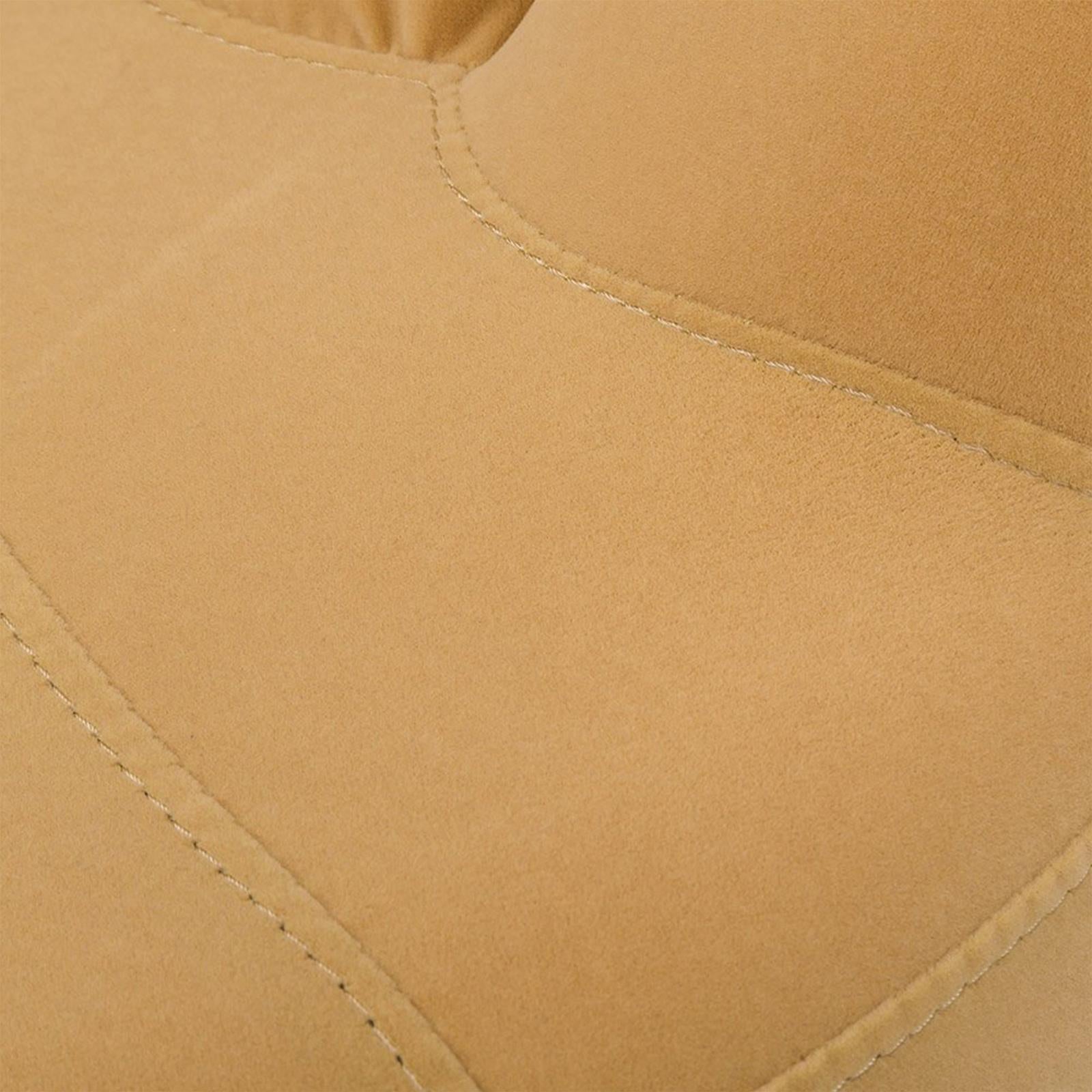 POLTRONA IMBOTTITA HAND BEIGE PER SOGGIORNO BAGNO CAMERA DA LETTO UFFICIO IN MICROFIBRA