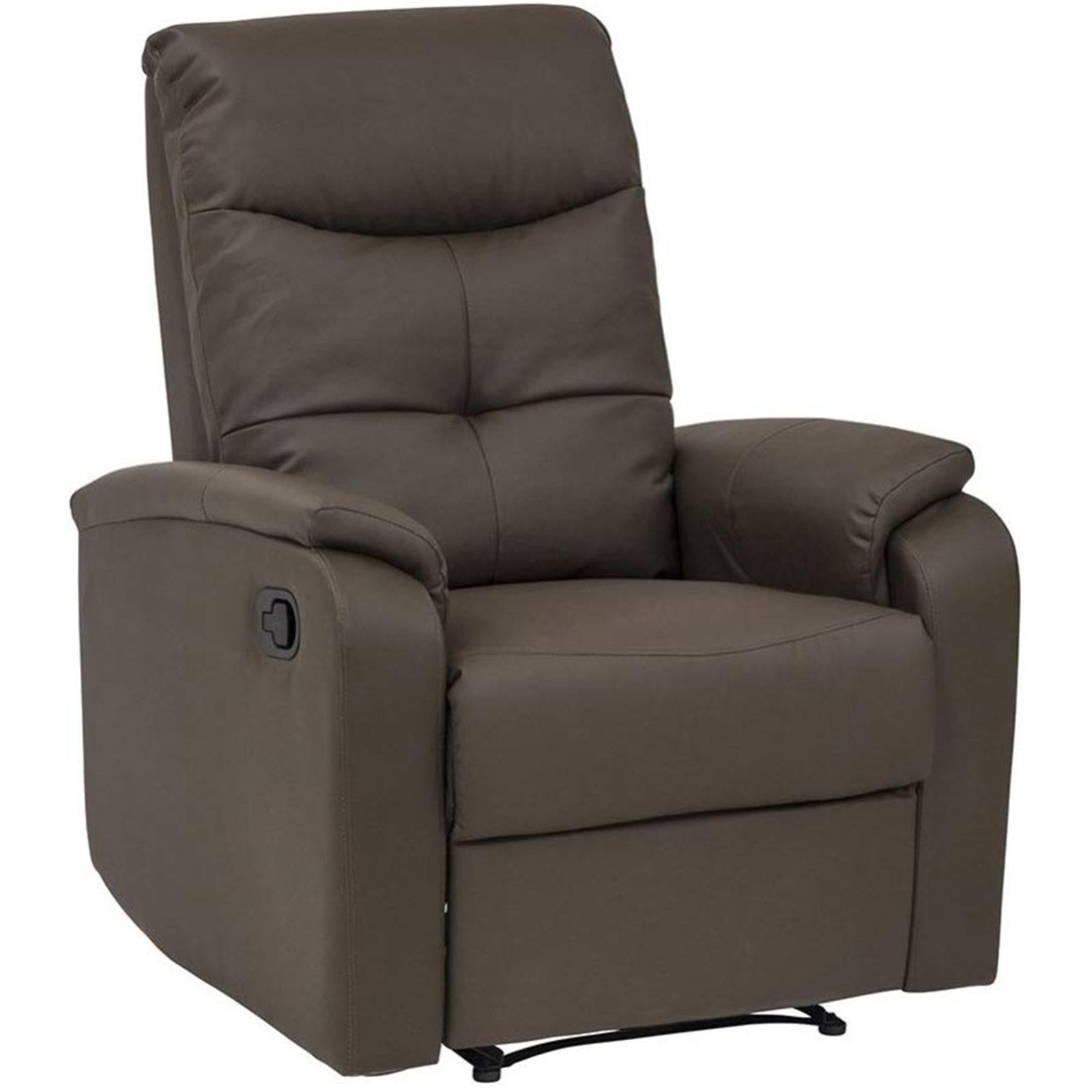 POLTRONA RELAX RECLINABILE PER ANZIANI ETOS FANGO CON RECLINER APERTURA MANUALE