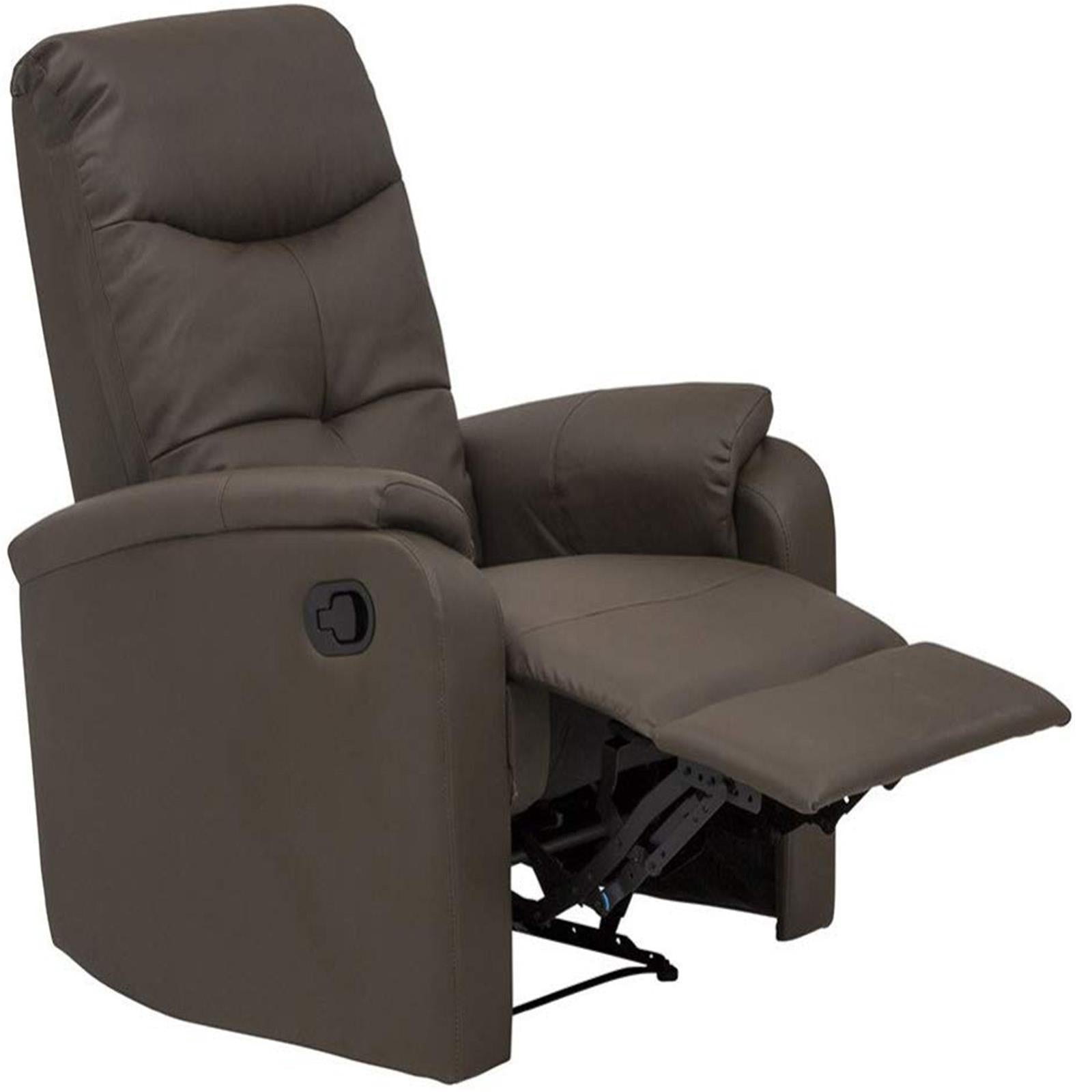 POLTRONA RELAX RECLINABILE PER ANZIANI ETOS FANGO CON RECLINER APERTURA MANUALE
