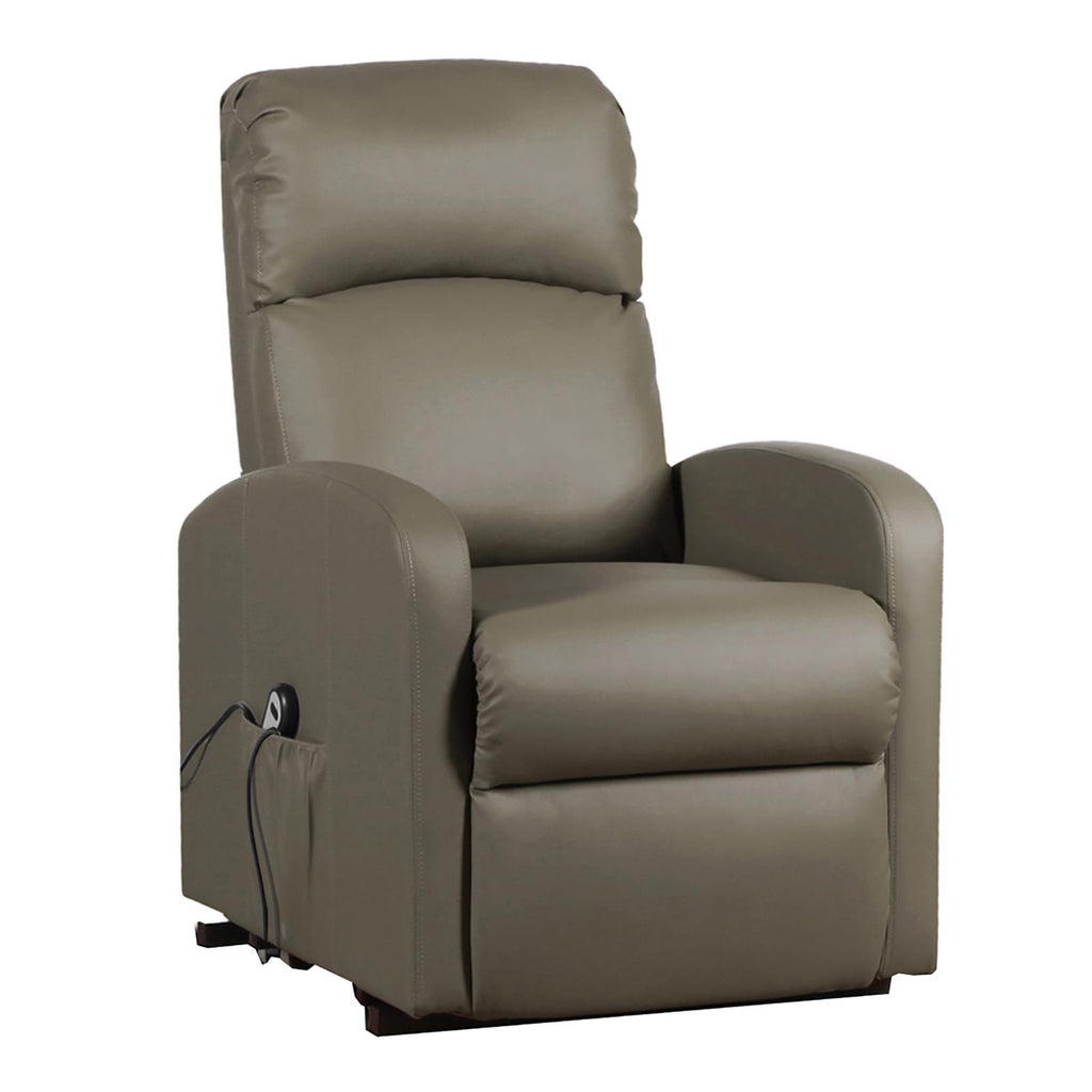 POLTRONA RELAX MASSAGGIO RECLINABILE PER ANZIANI SPIKE ALZAPERSONA CON RECLINER ELETTRICA FANGO