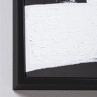 QUADRO MODERNO OLIO SU TELA DIPINTO A MANO BIANCO E NERO 72 X 102 CM MINIMALISTA BOLD