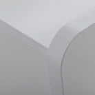 CASSETTIERA CON 6 CASSETTI LACCATO BIANCO LUCIDO CON GUIDE IN METALLO H 82 CM