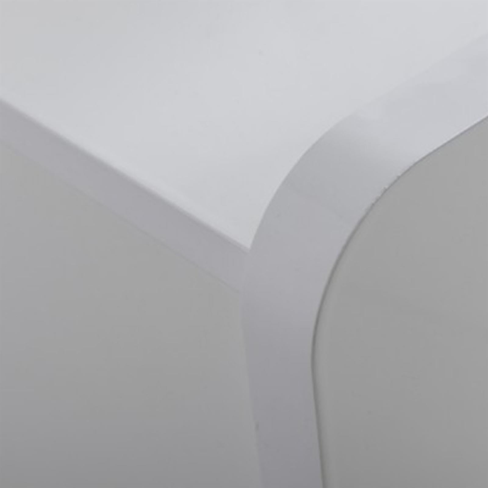 CASSETTIERA CON 6 CASSETTI LACCATO BIANCO LUCIDO CON GUIDE IN METALLO H 82 CM