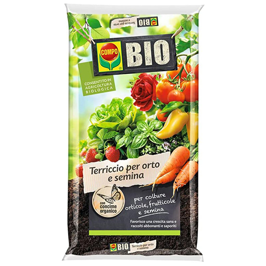 Lt 50 terriccio bio per orto e semina substrato professionale
