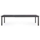 Tavolo Konnor in alluminio antracite allungabile 200-300x110 per esterno da giardino