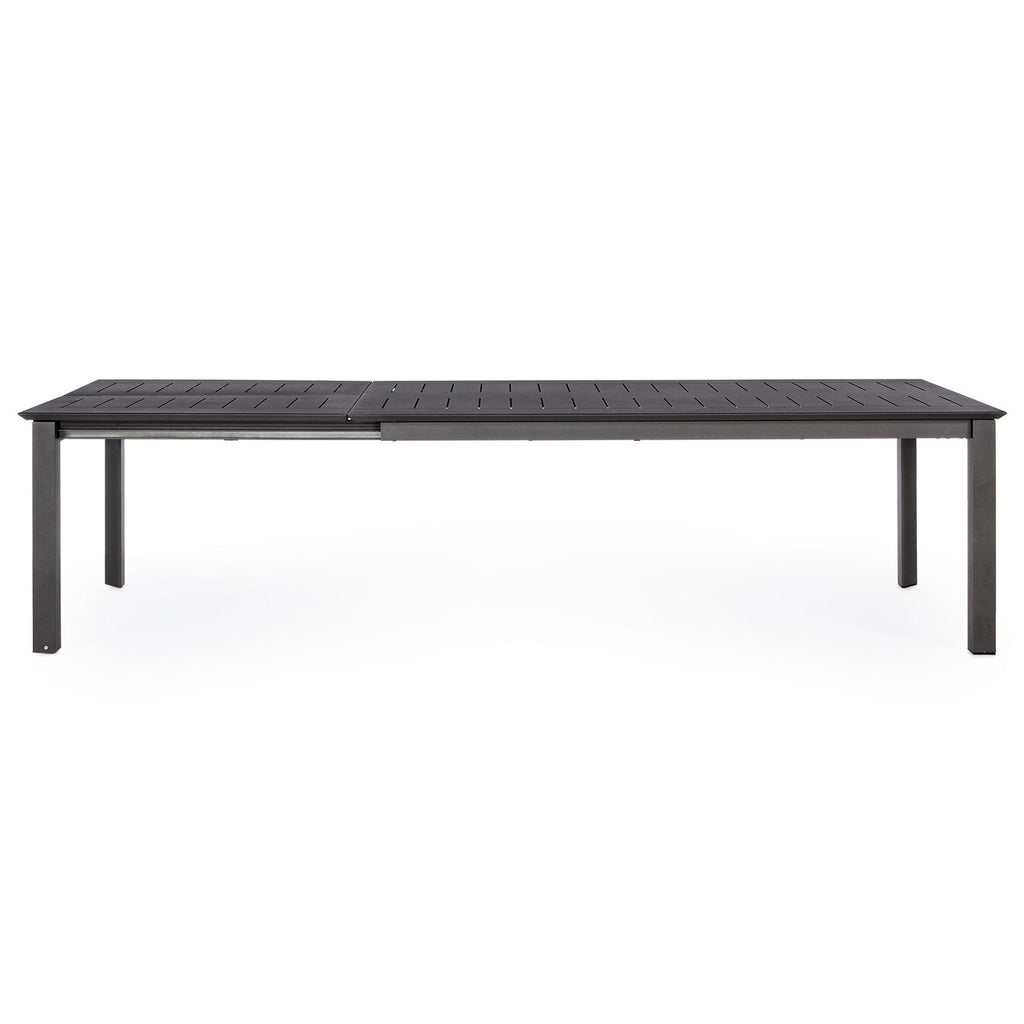 Tavolo Konnor in alluminio antracite allungabile 200-300x110 per esterno da giardino