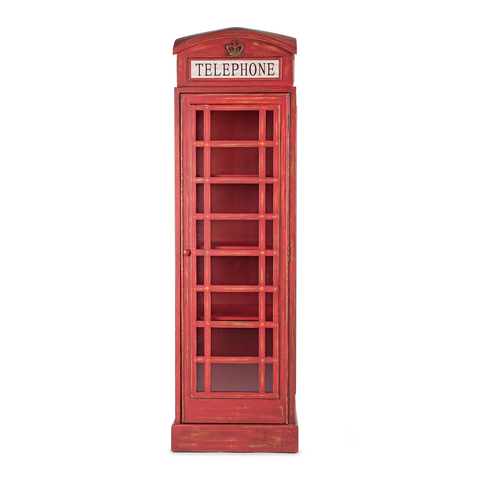 Libreria cabina telefonica Inglese, Mobile londinese con vetri lateral –