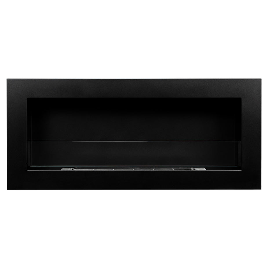Decorspace Camino A Bioetanolo Incasso 90cm Nero | 2,5 Kw | Moderno Con Vetro | Senza Canna Fumaria - Foto 5