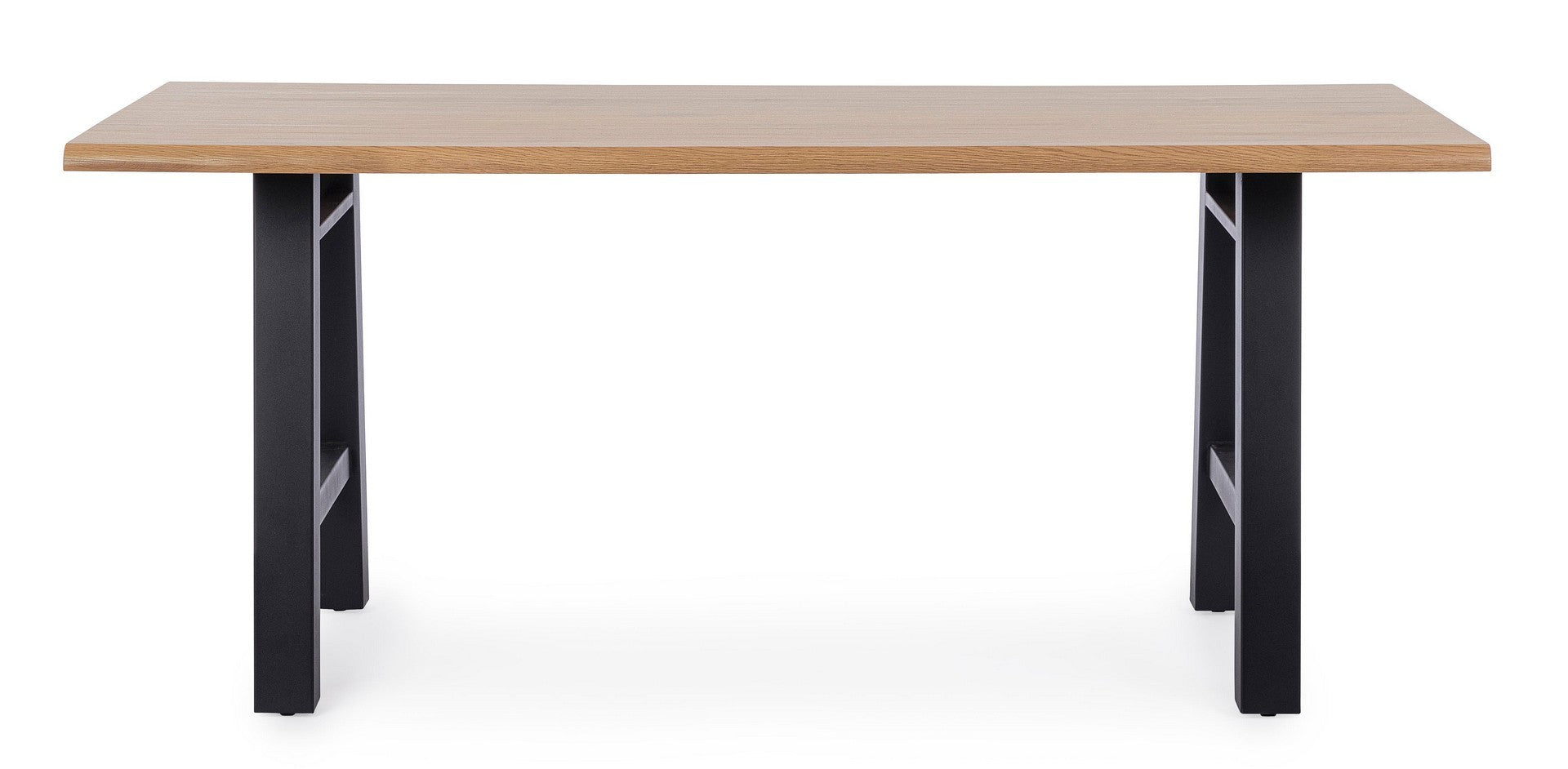Tavolo Rettangolare Arley Con Piano In Vetro - Design Moderno Made In Italy